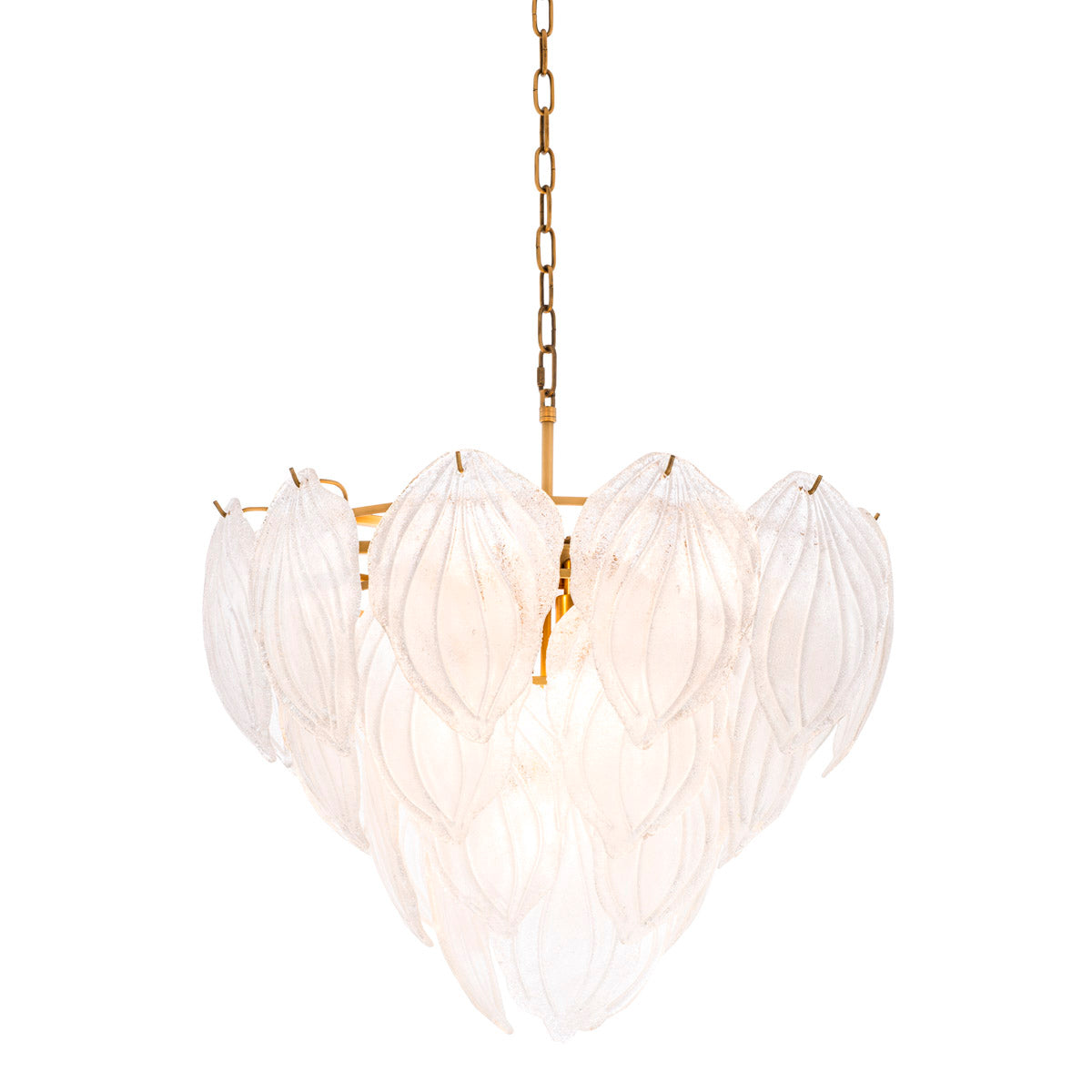 Chandelier Novida antique brass finish