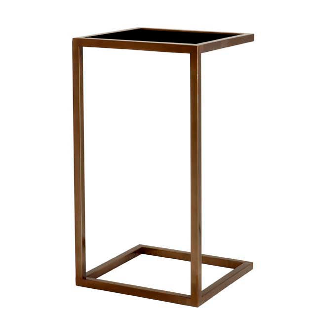 Side Table Galleria antique brass finish