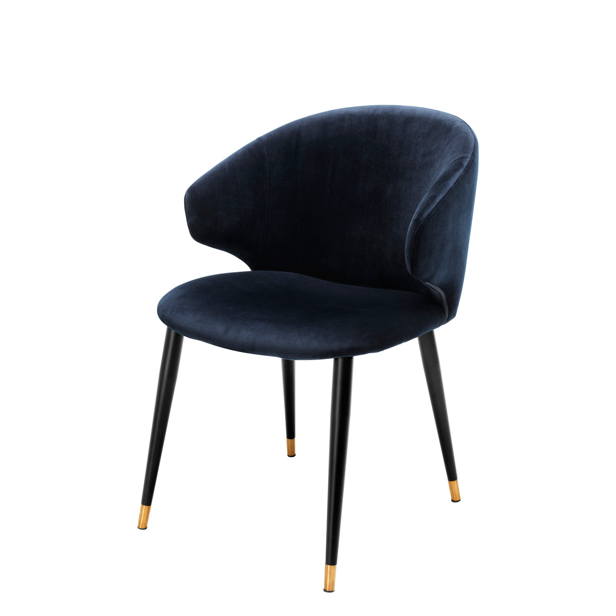 Dining Chair Volante with arm savona midnight blue