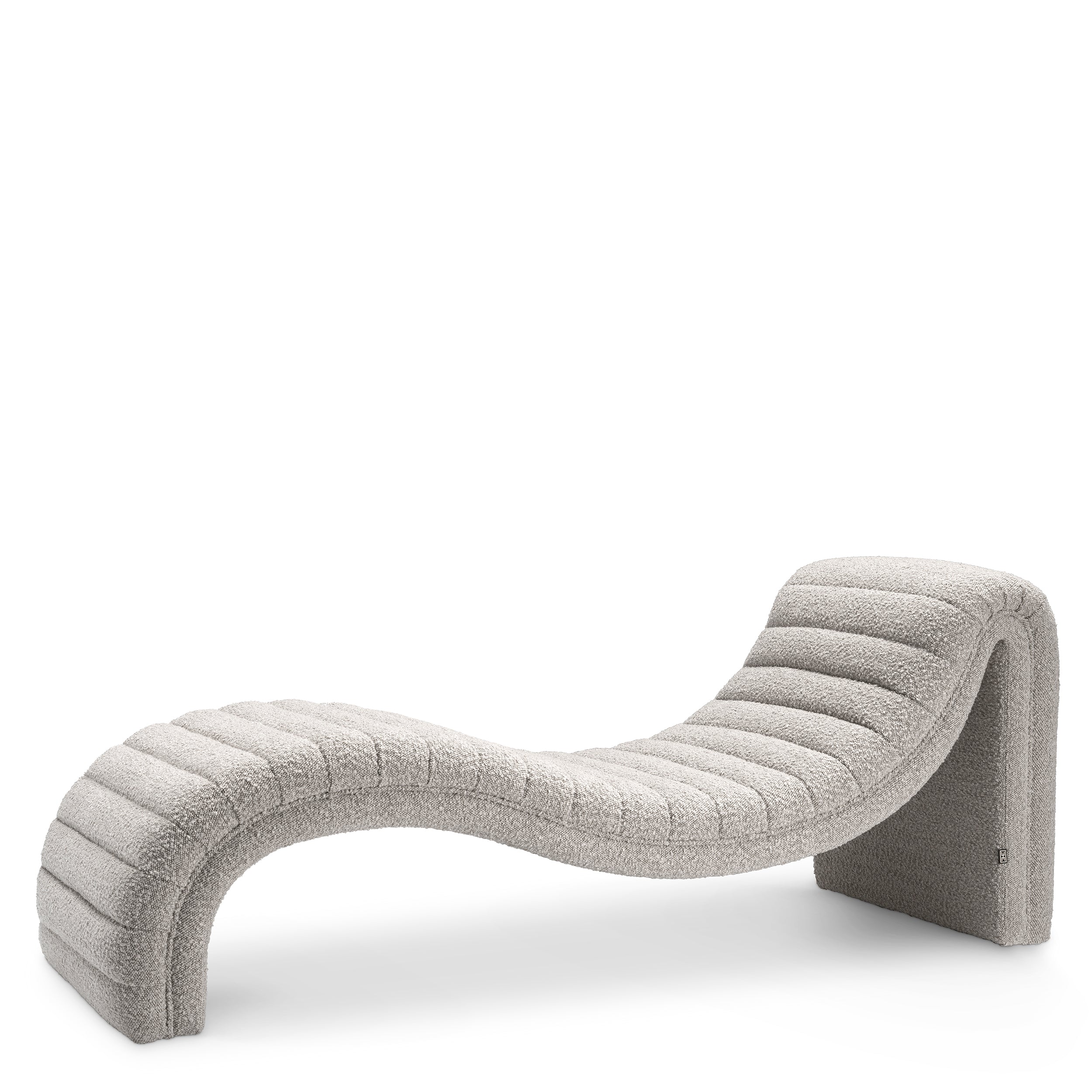 Chaise Longue Pioneer bouclé grey