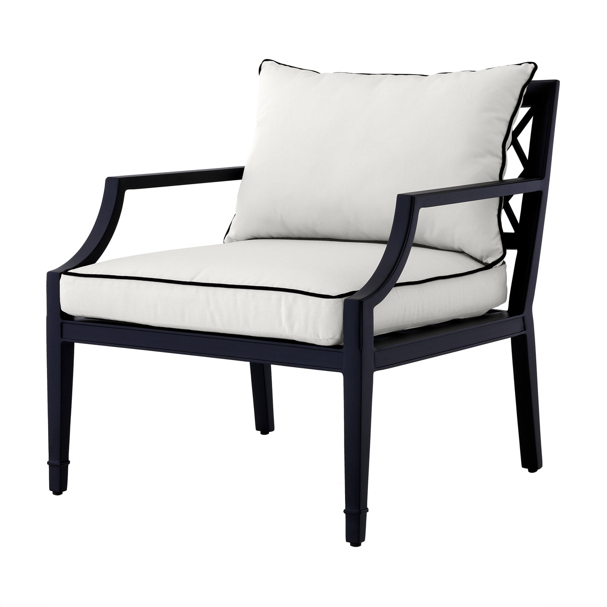 Outdoor Chair Bella Vista black sunbrella canvas