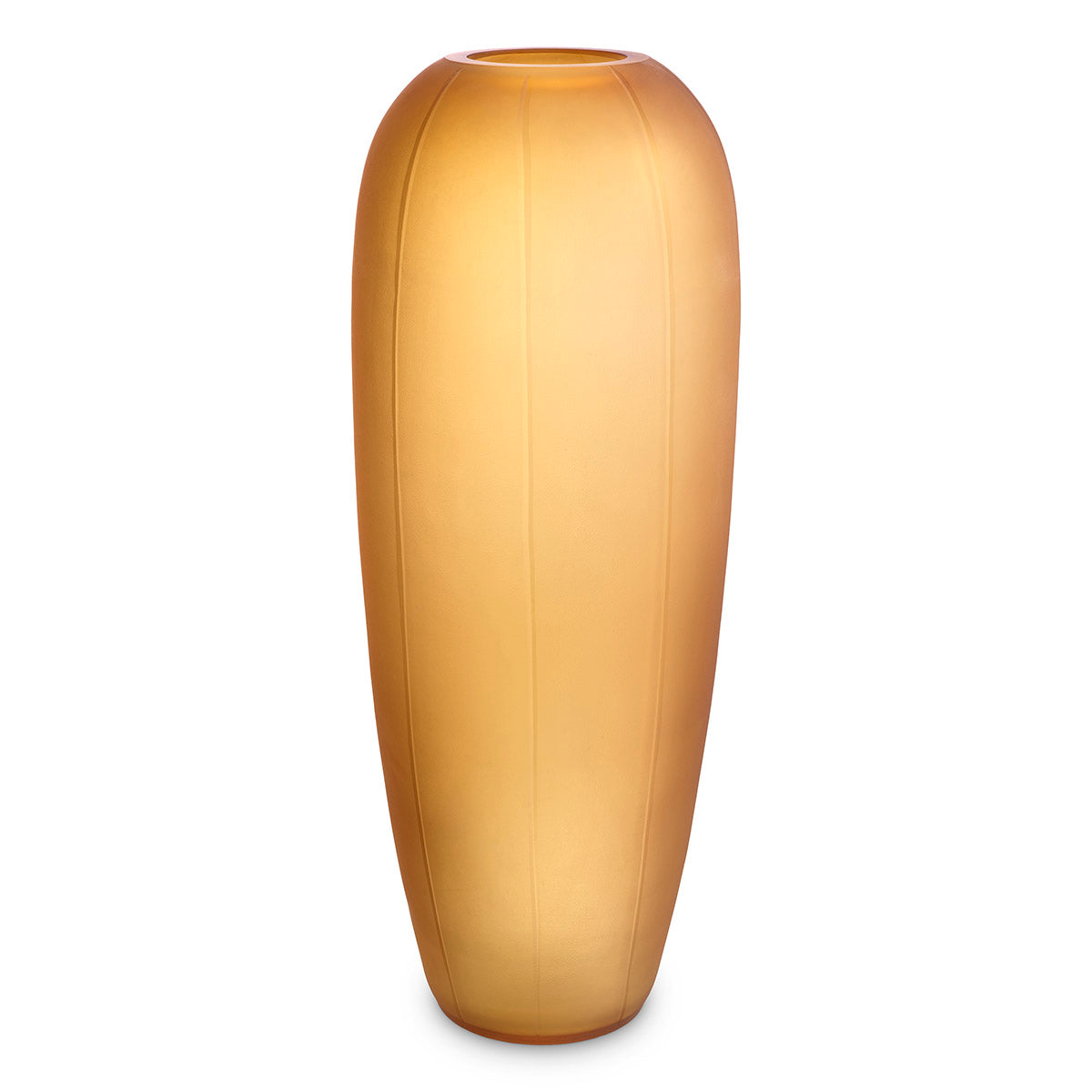 Amber Glass Vase L Zenna