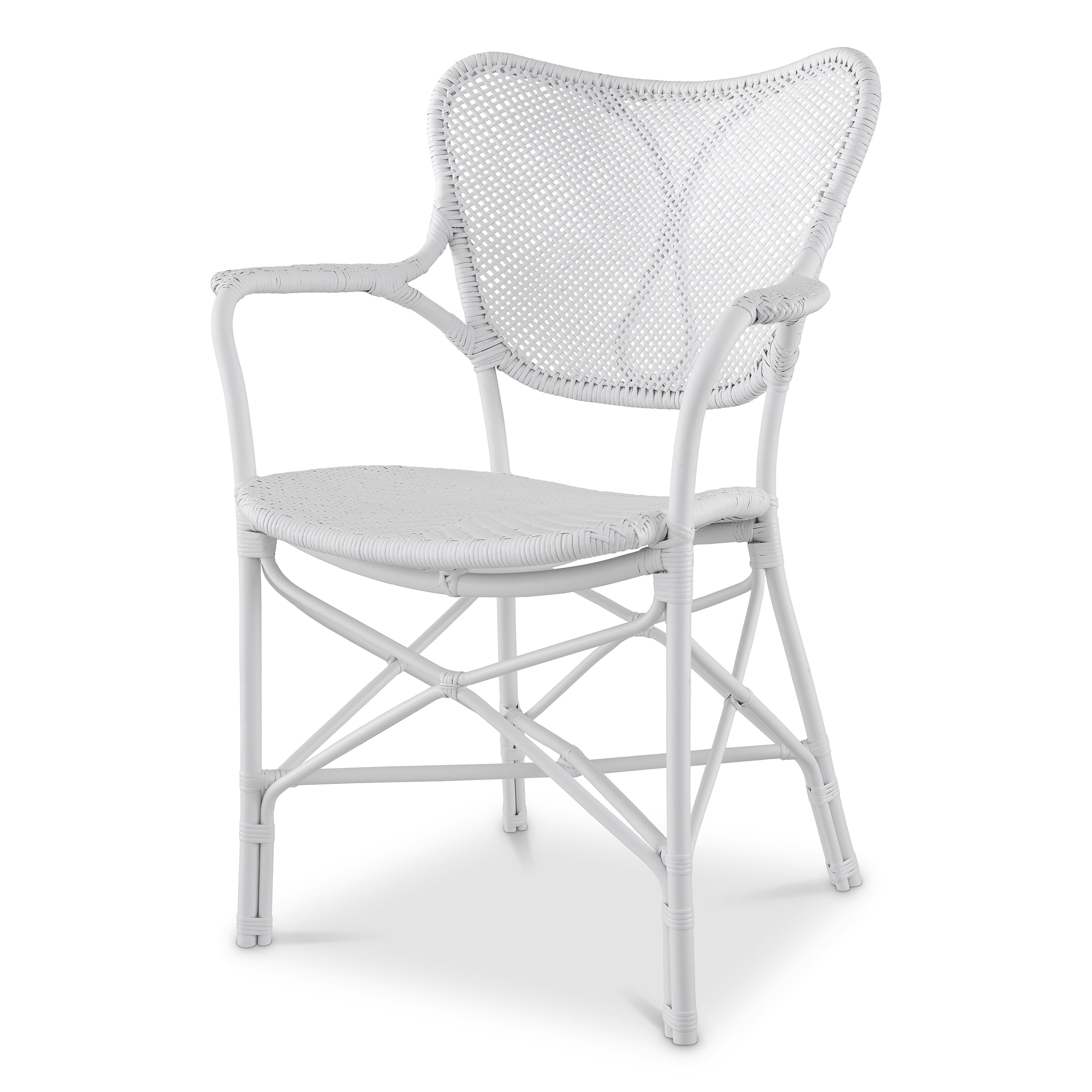 Dining Chair Colony with arm matte white