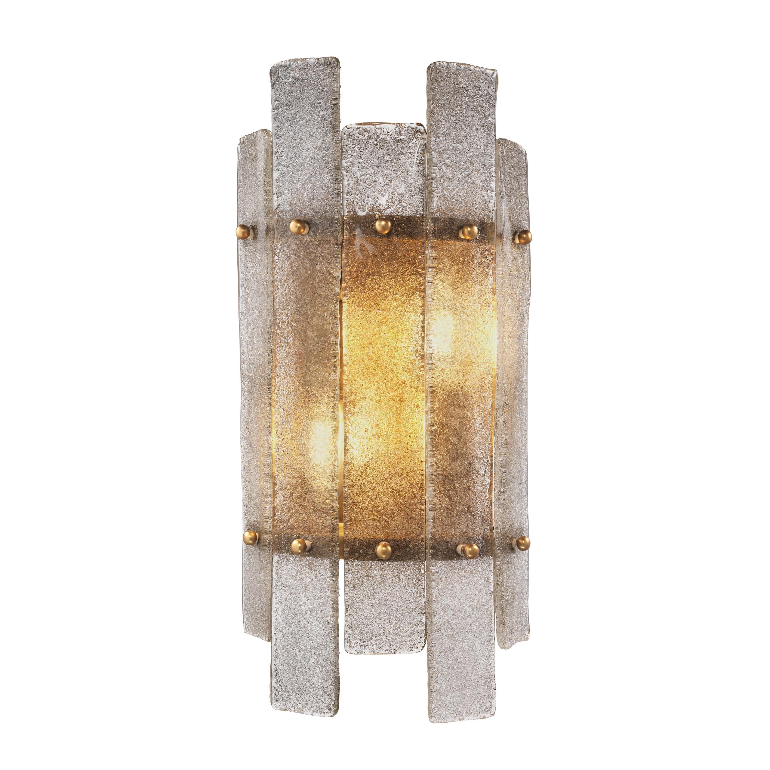 Wall Lamp Caprera antique brass finish