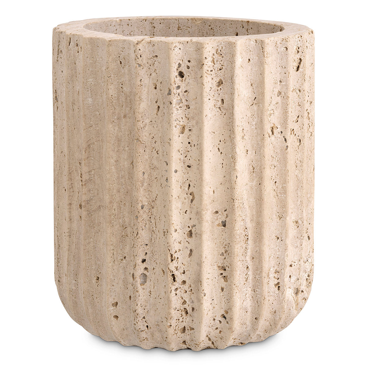 Vase Nava travertine