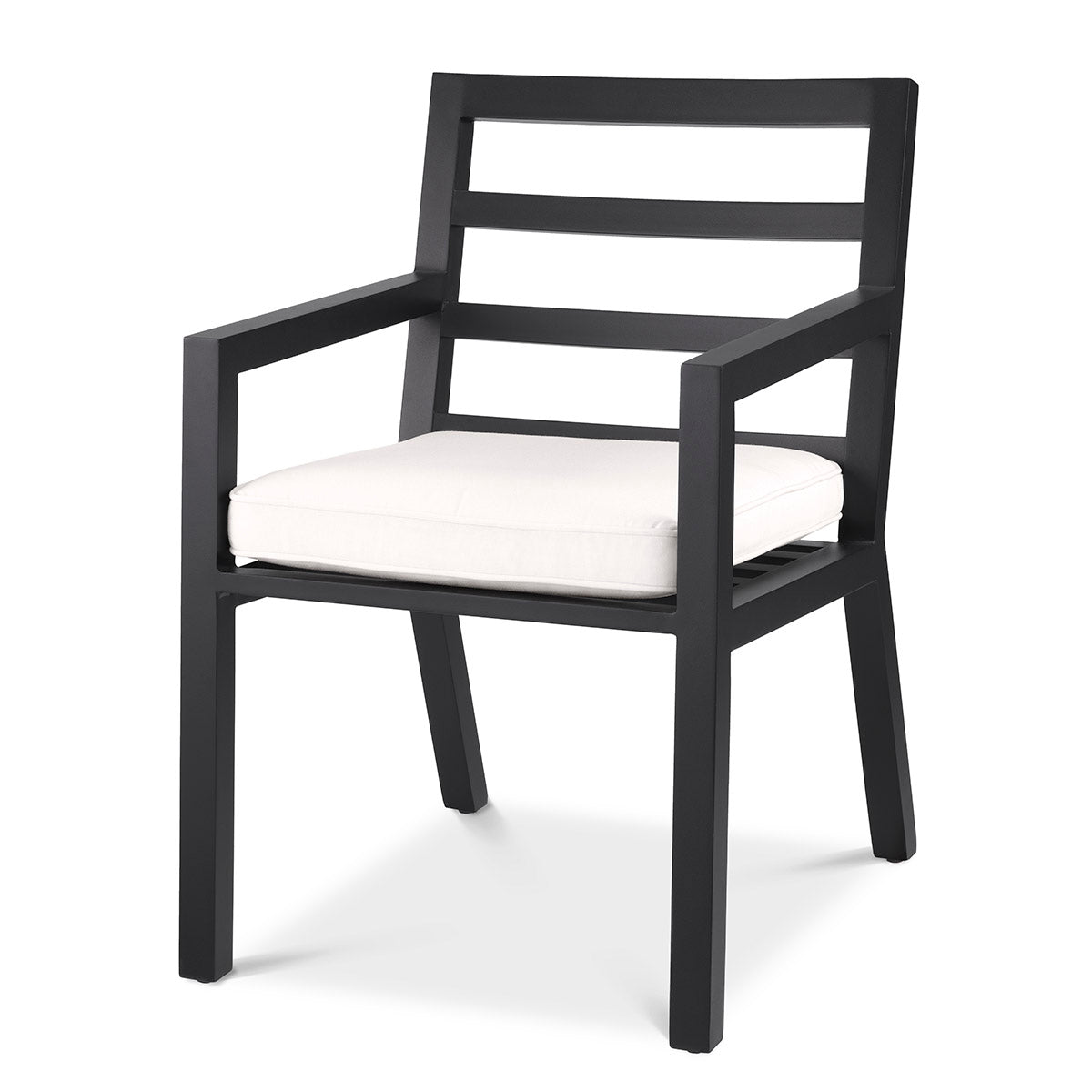Outdoor Dining Chair Delta black sunbrella canvas