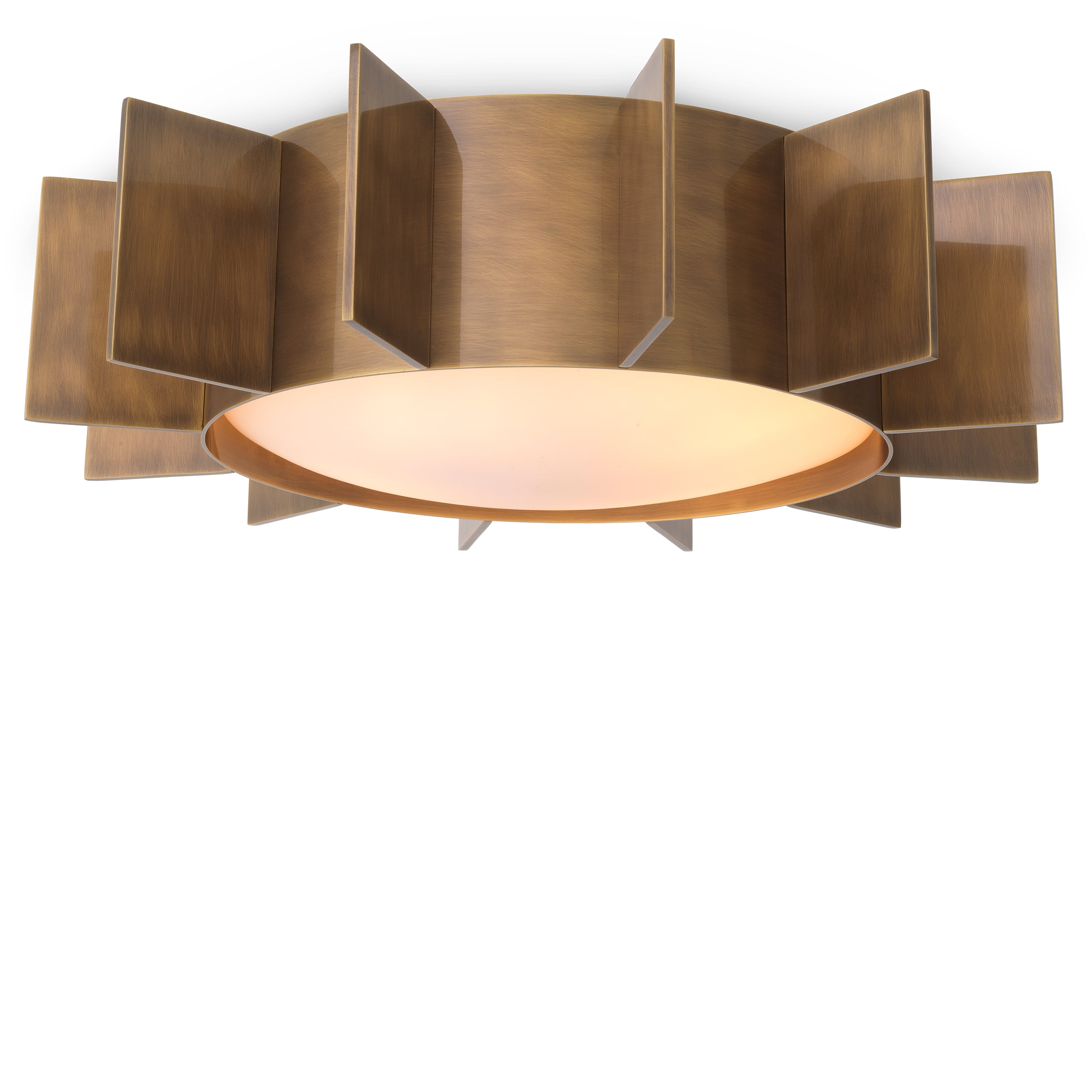 Ceiling lamp Mario vintage brass finish