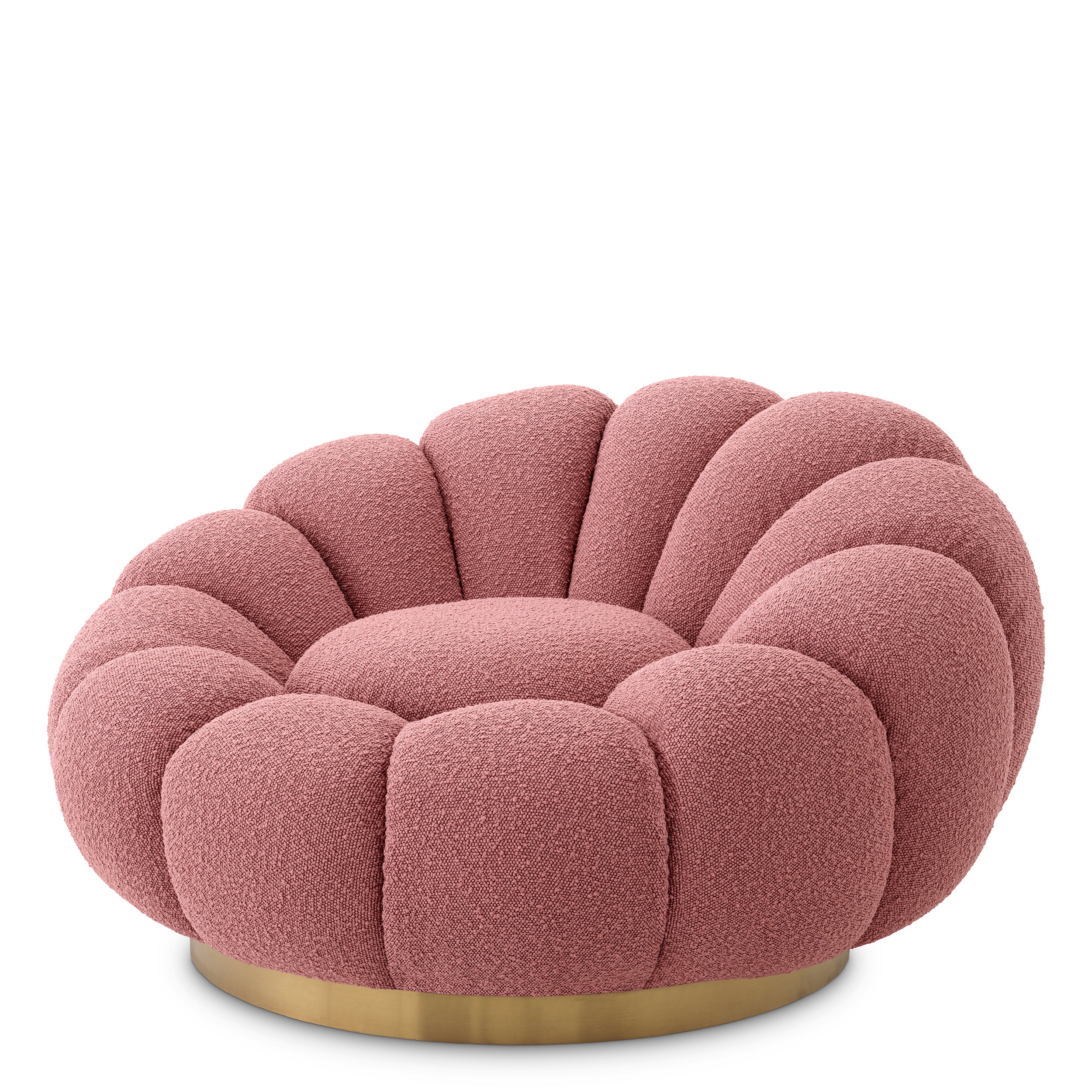 Pink Flower Design Swivel Chair Mello