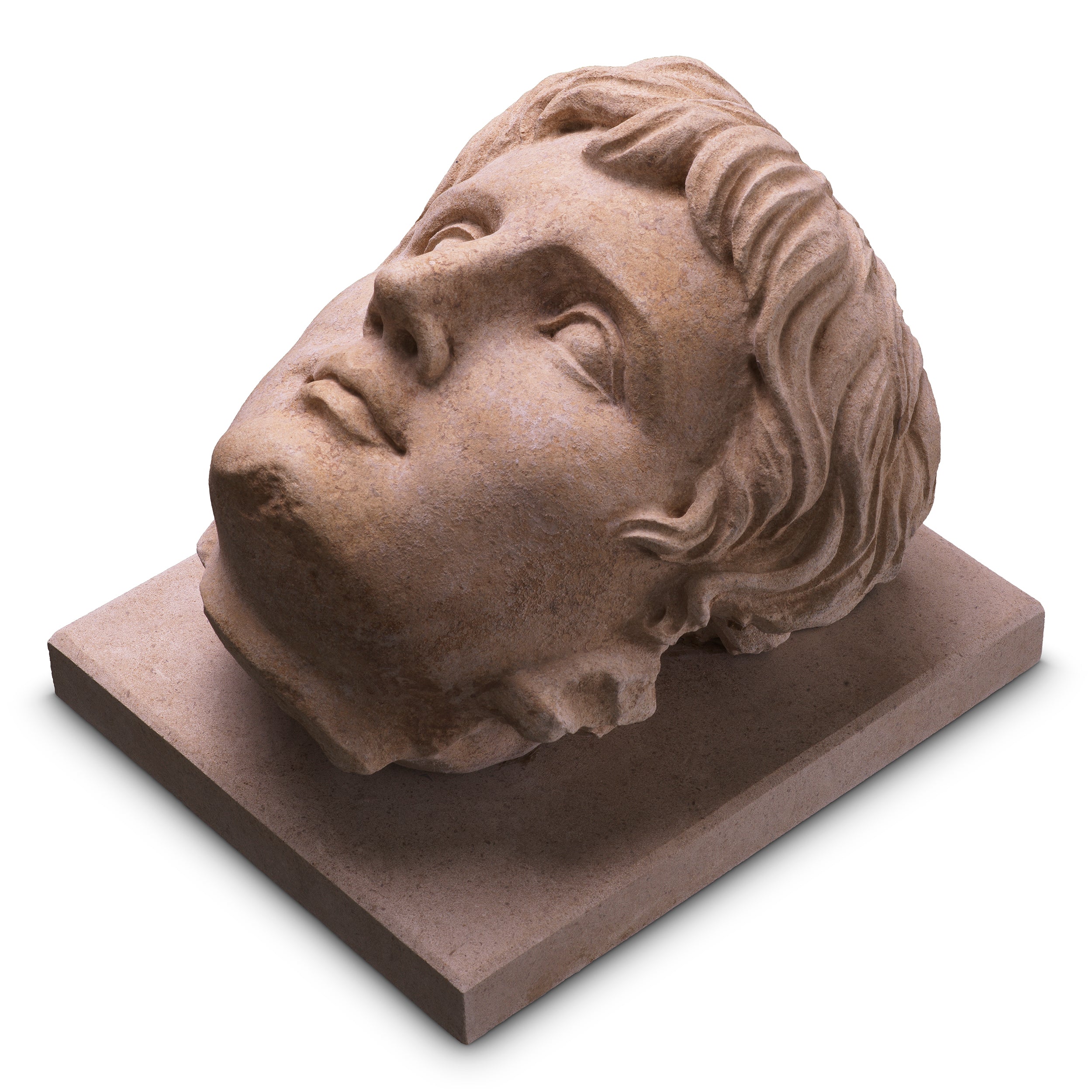 Bust of Emperor Augustus sandstone finish