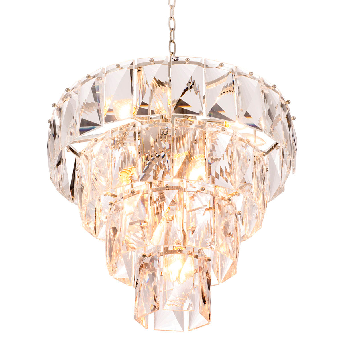 Chandelier Amazone S nickel finish