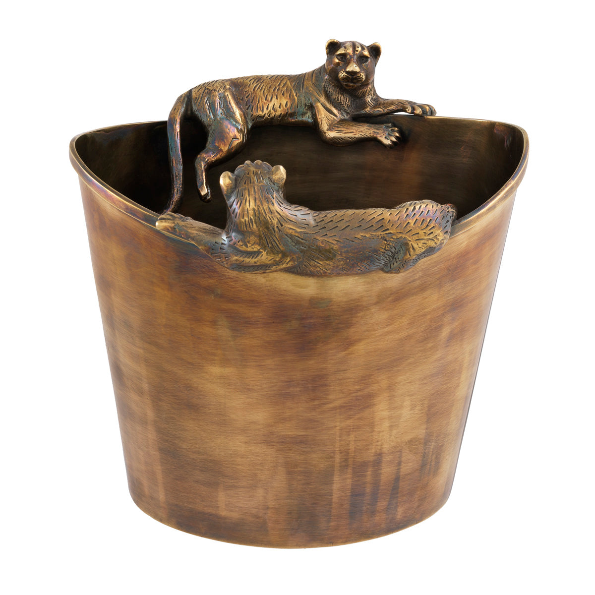 Wine Cooler Jordan vintage brass finish