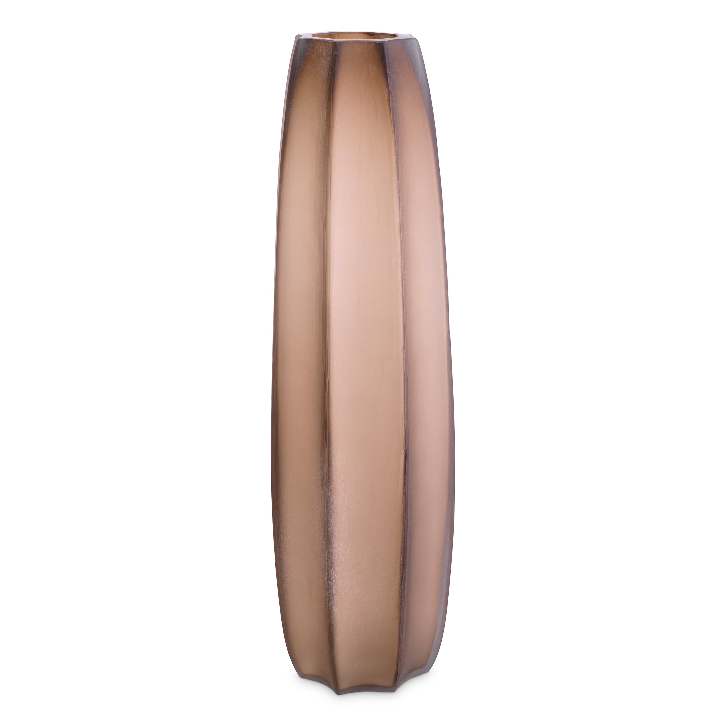 Brown Narrow Glass Vase L Tiara