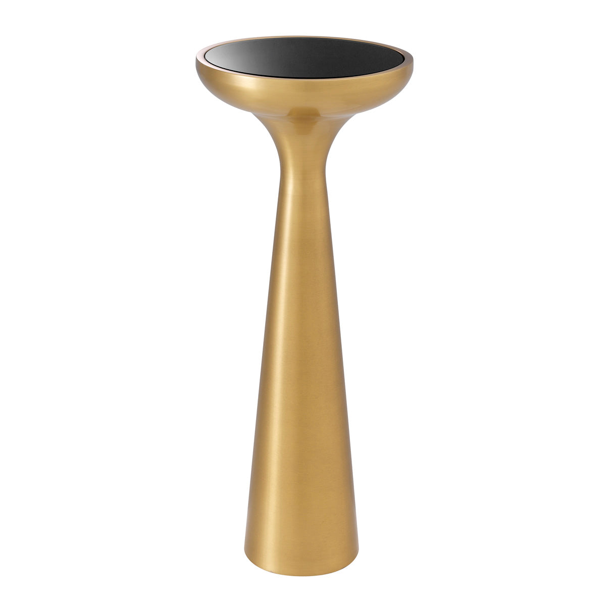 Side Table Lindos high brushed brass finish