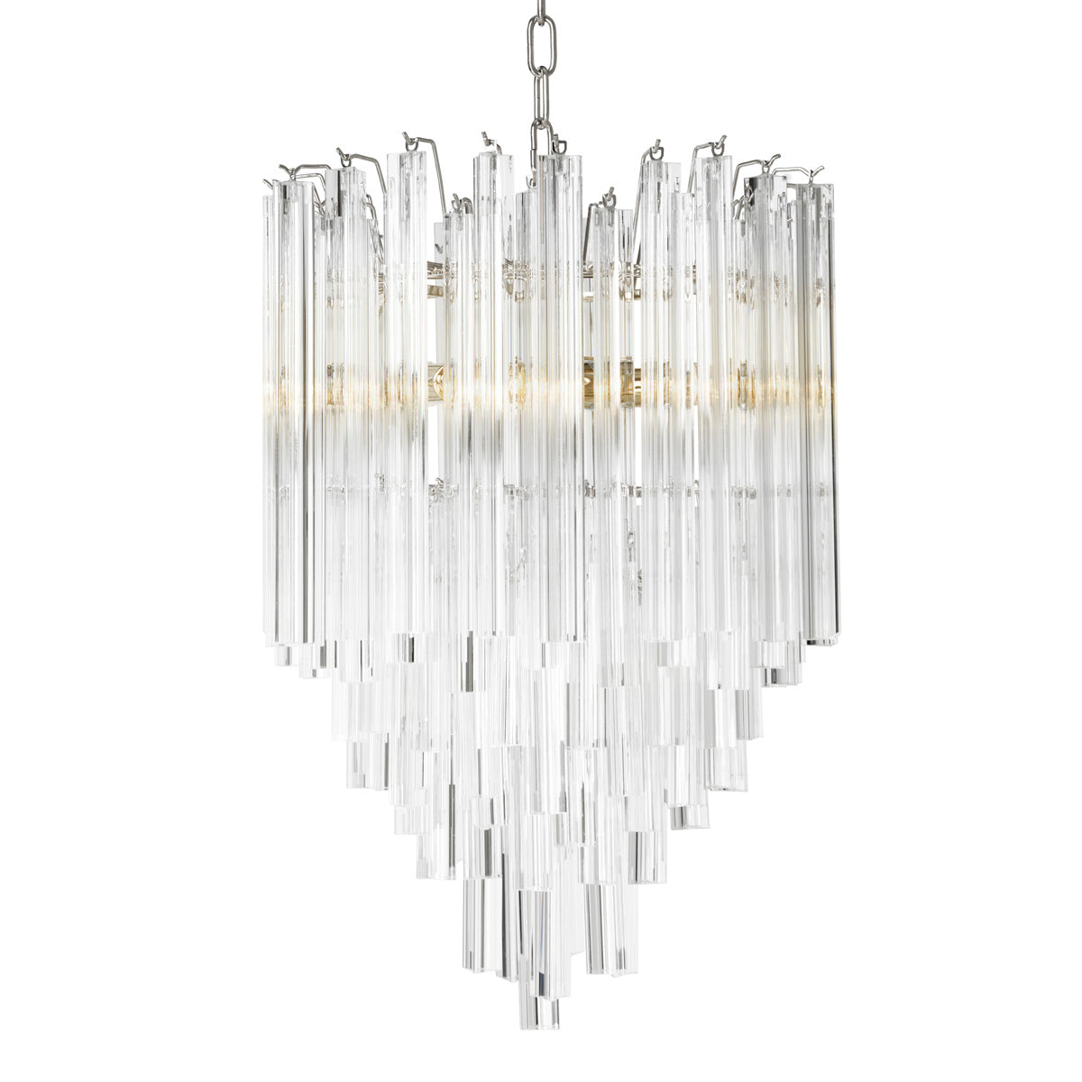 Chandelier Salerno clear glass