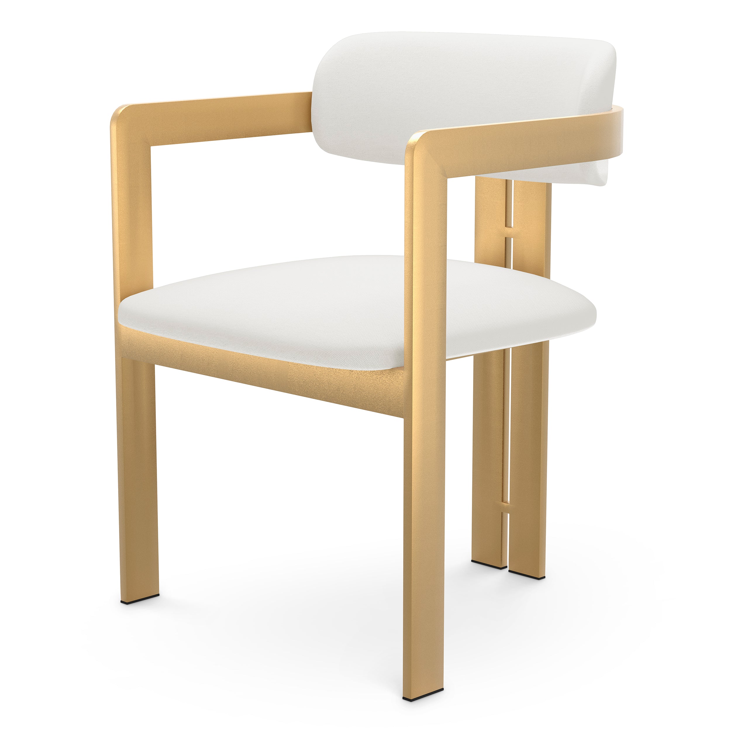 White Upholstered Dining Chair Donato