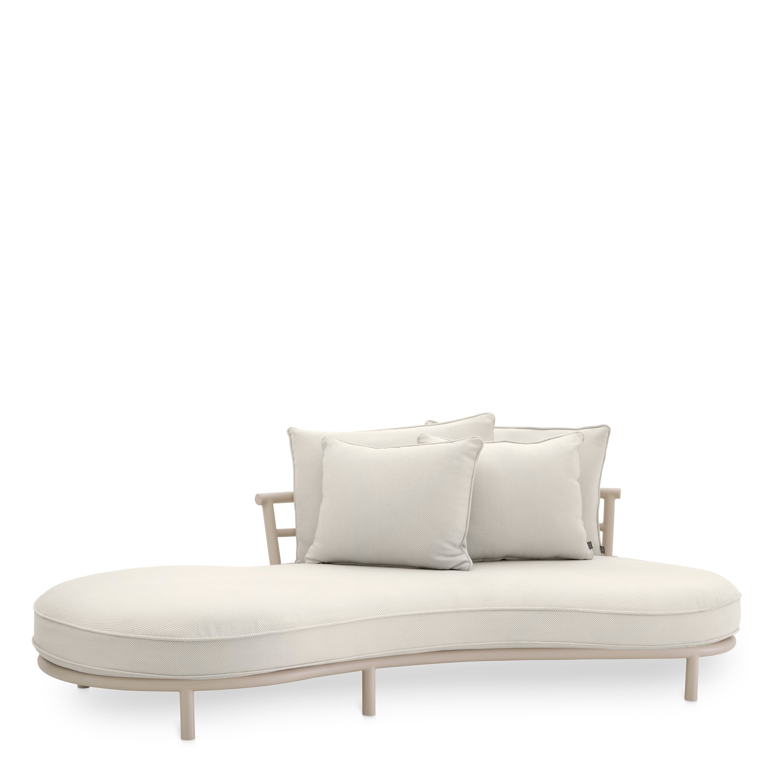 Off White Right Outdoor Sofa Laguno