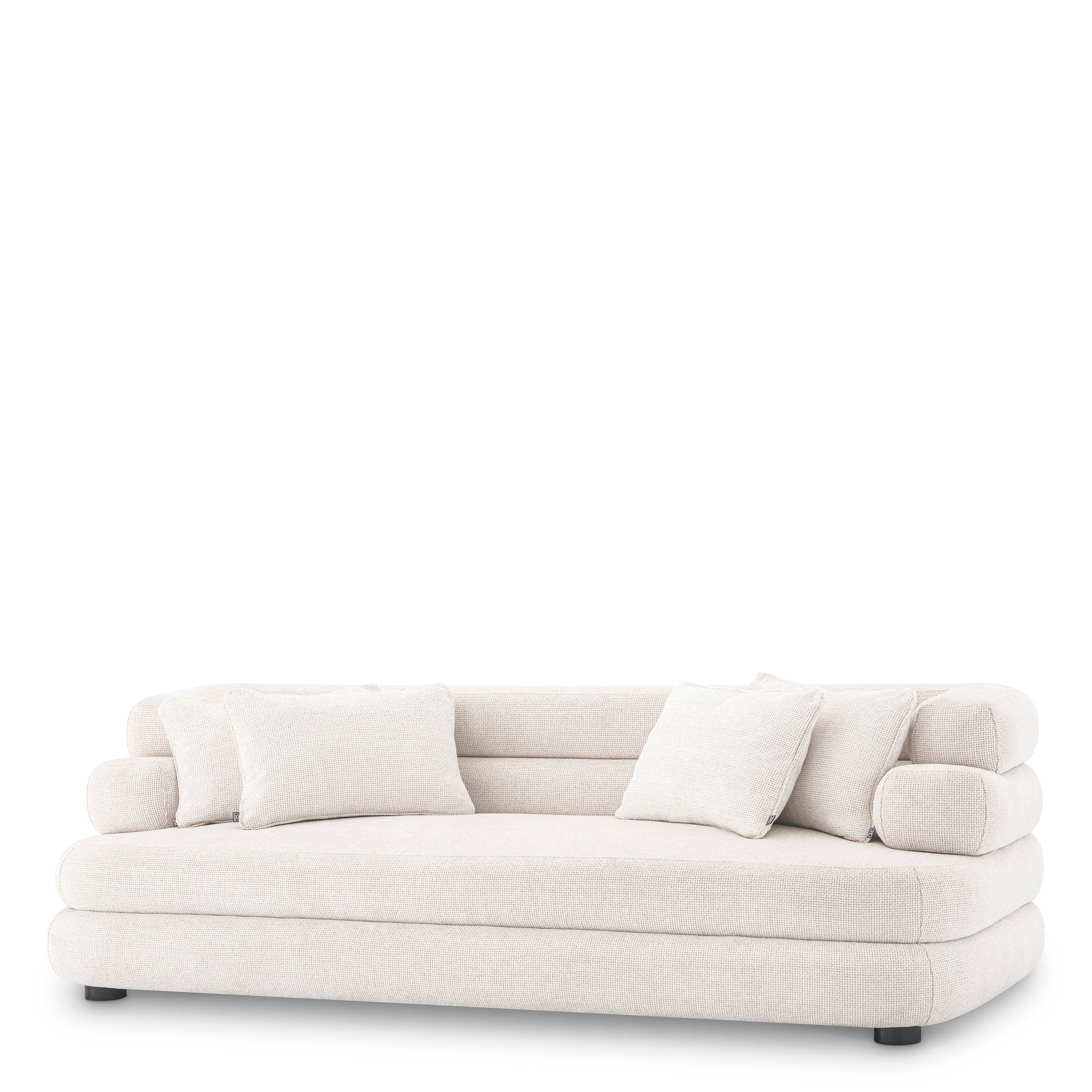 White Fabric Sofa S Malaga