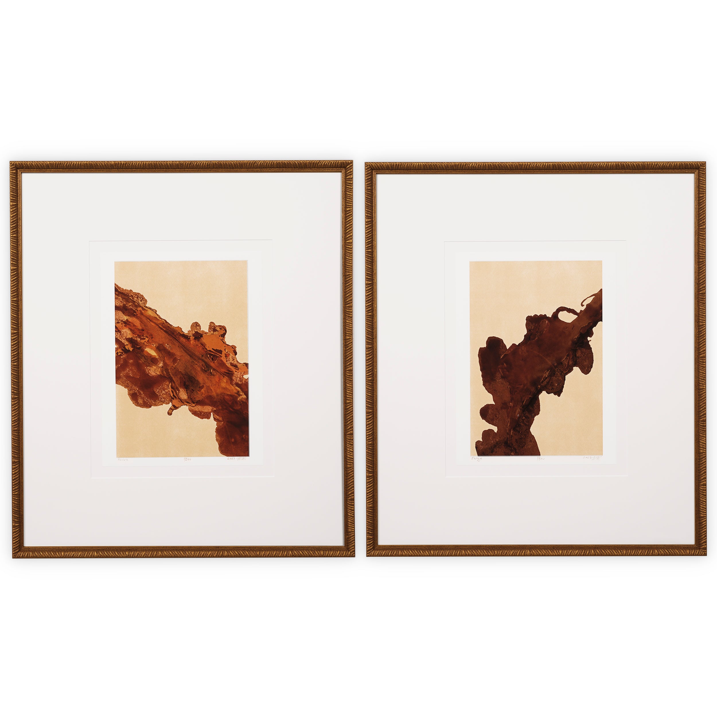 Print Impression Authentique Mirage & Rêverie by Bruno Bijaksic set of 2