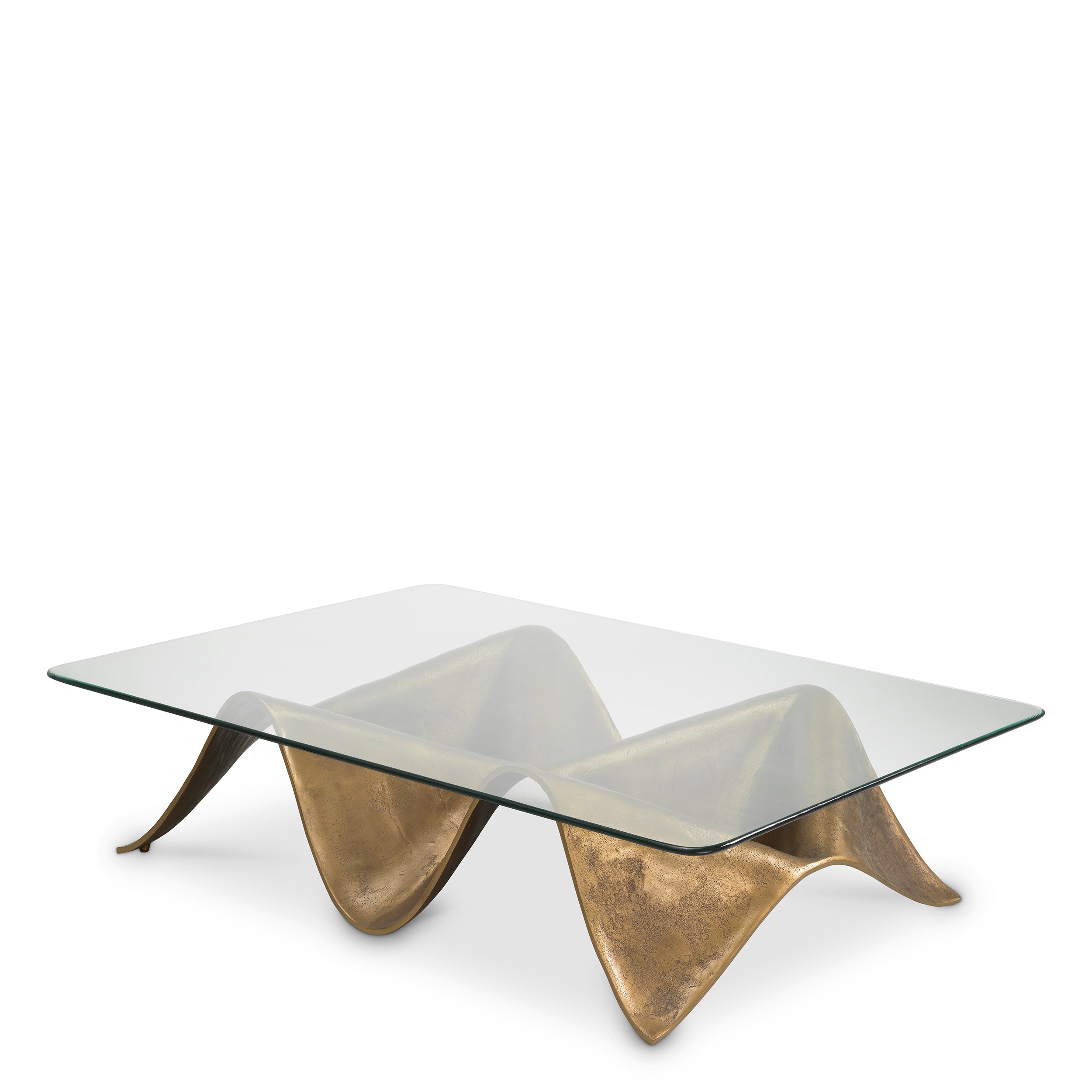 Coffee Table Angelico vintage brass finish