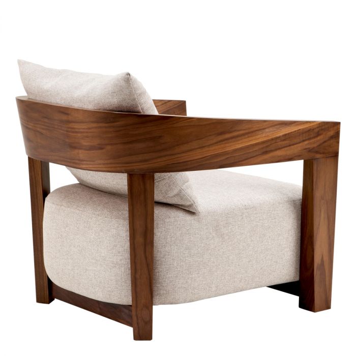 Chair Rubautelli walnut veneer loki natural