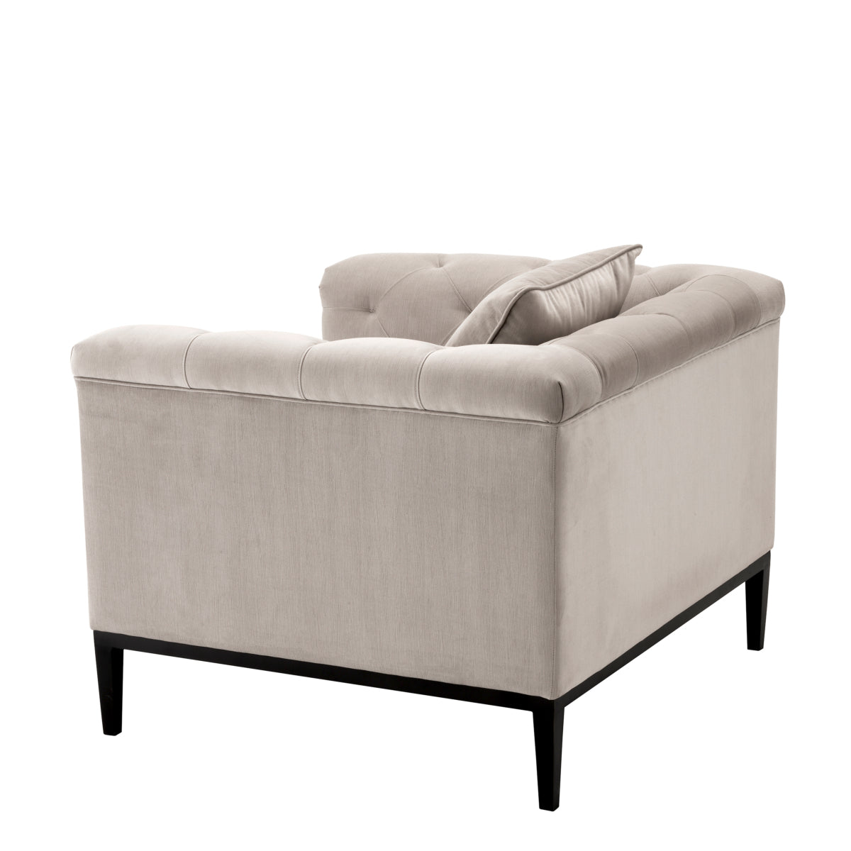 Tufted Pebble Gray Chair Cesare | Eichholtzmh.com