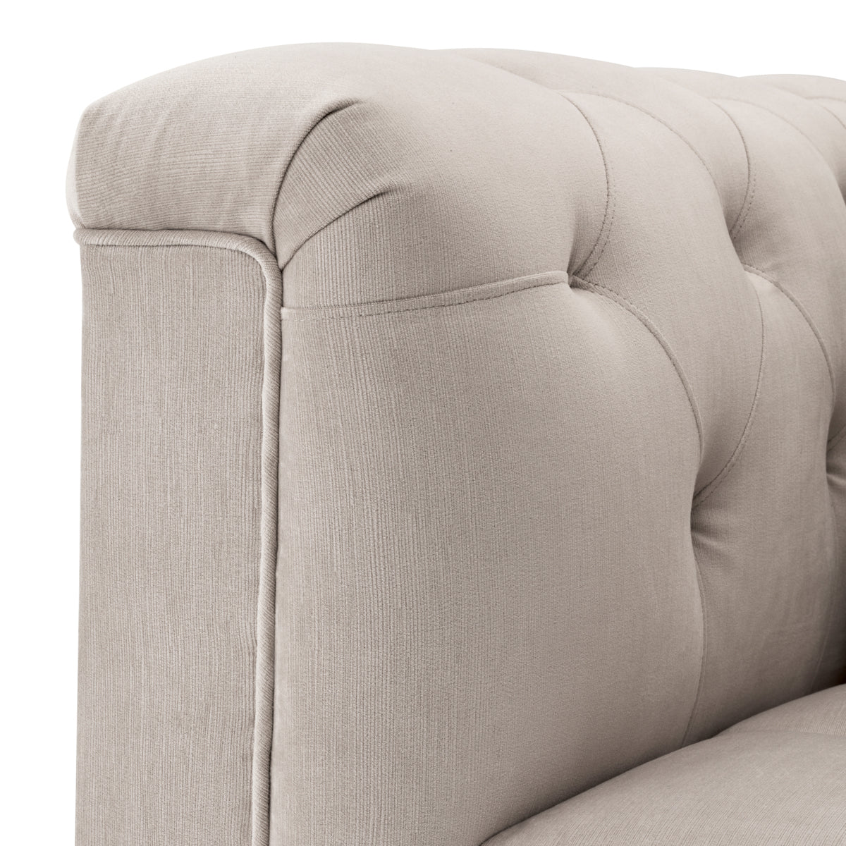 Tufted Pebble Gray Chair Cesare | Eichholtzmh.com