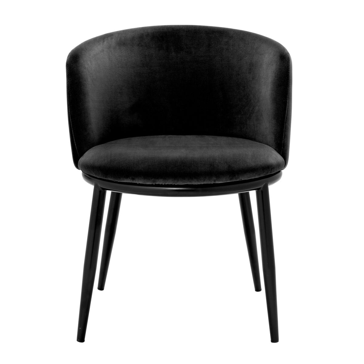 Black Minimalist Dining Chairs (2) Filmore