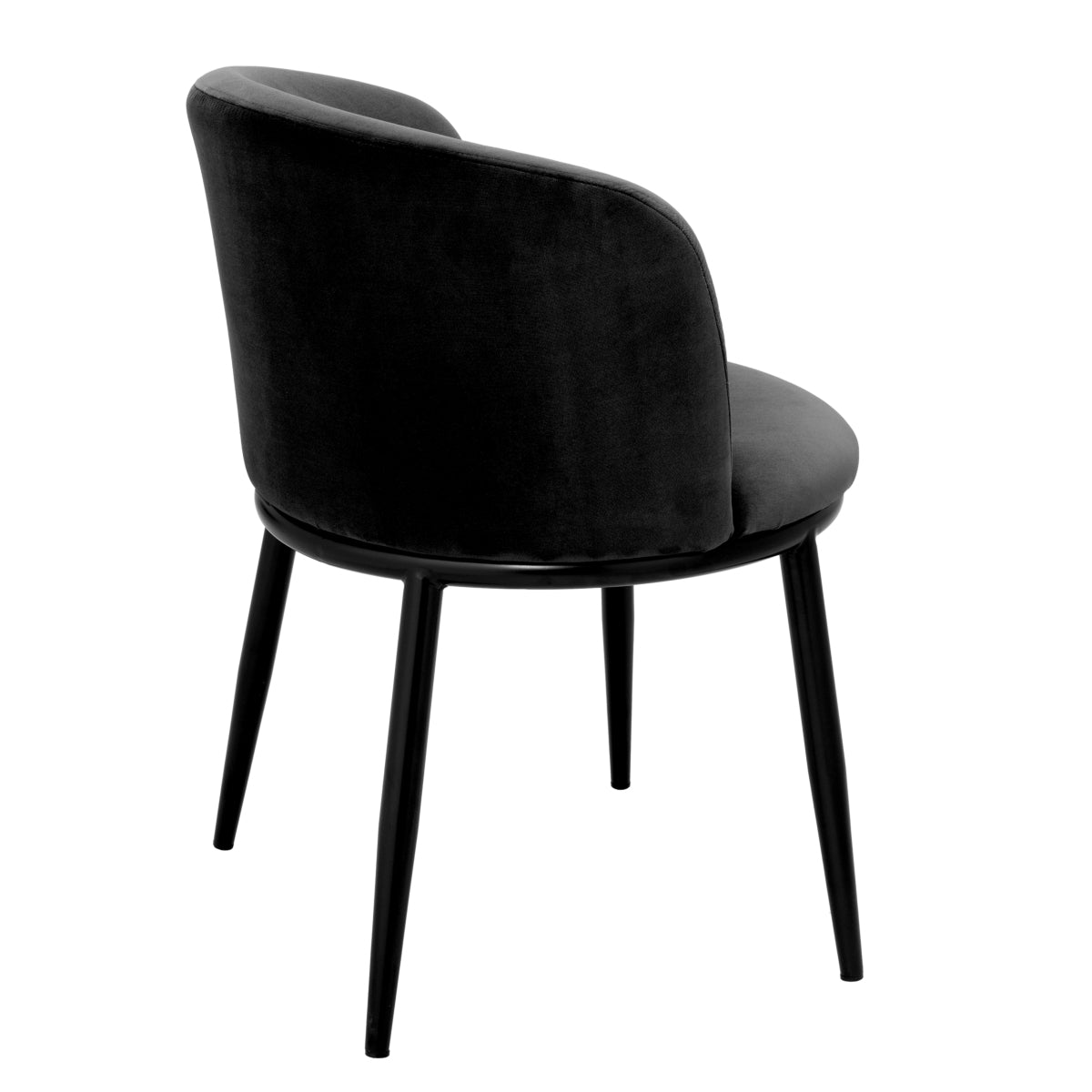 Black Minimalist Dining Chairs (2) Filmore