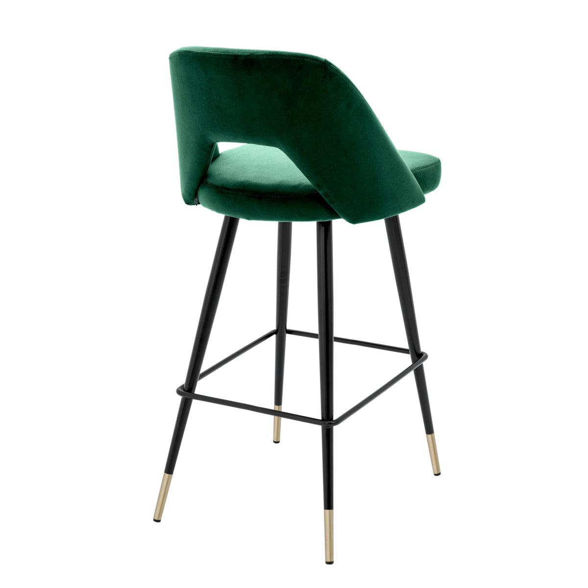 Green Velvet Upholstered Bar Stool Avorio | Eichholtzmh.com