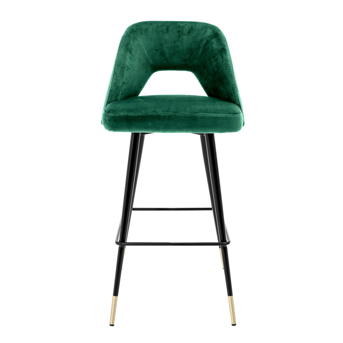 Green Velvet Upholstered Bar Stool Avorio | Eichholtzmh.com