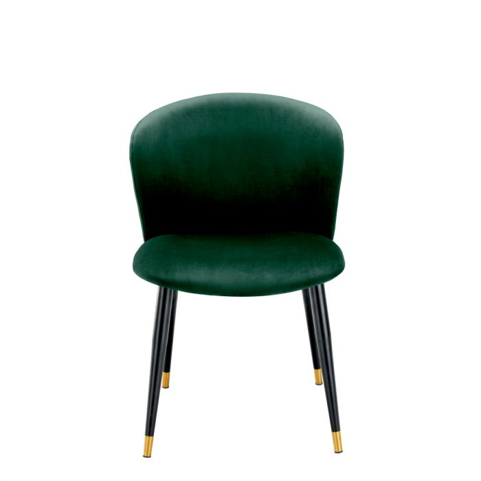 Dining Chair Volante roche dark green velvet