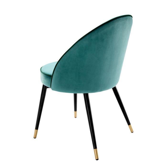 Dining Chair Cooper roche turquoise velvet set of 2