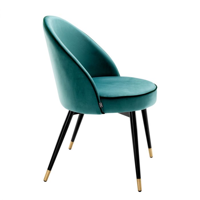 Dining Chair Cooper roche turquoise velvet set of 2