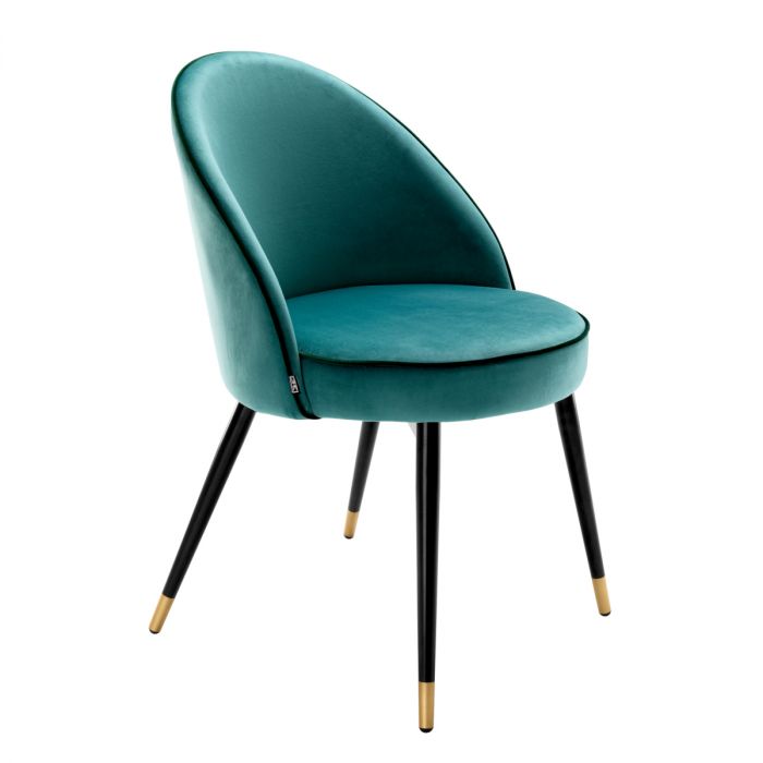 Dining Chair Cooper roche turquoise velvet set of 2