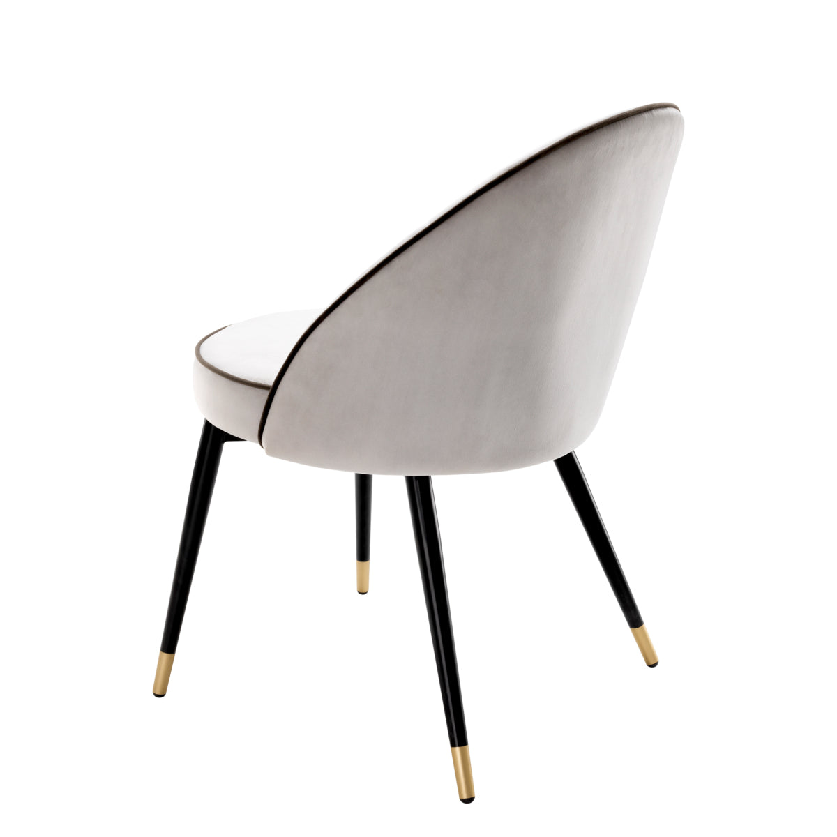 Gray Curved Back Dining Chair Set (2) Cooper