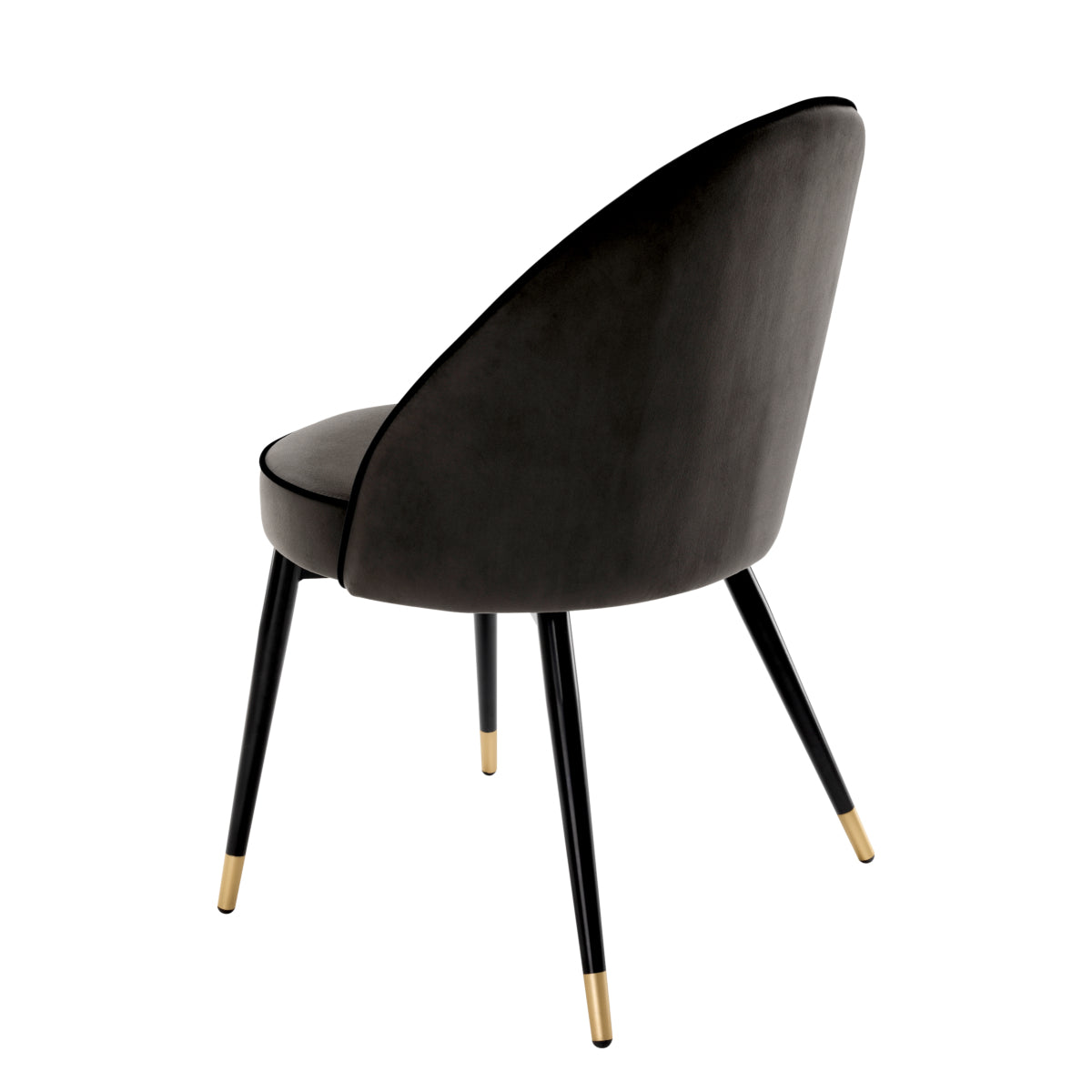Dark Gray Velvet Dining Chairs (2) Cooper