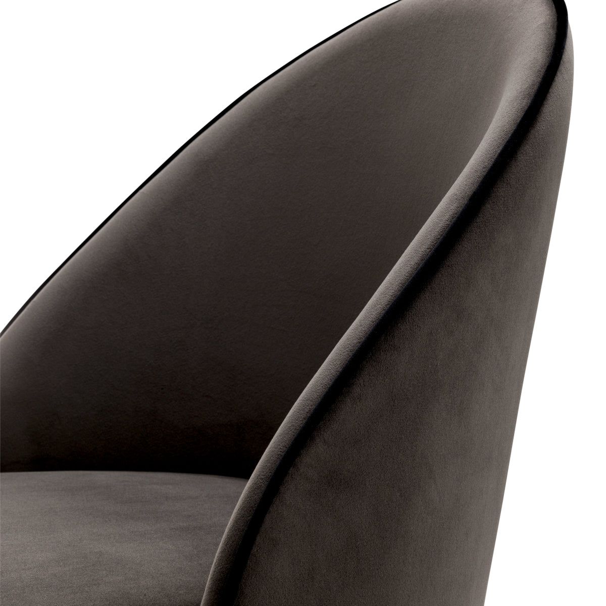 Dark Gray Velvet Dining Chairs (2) Cooper