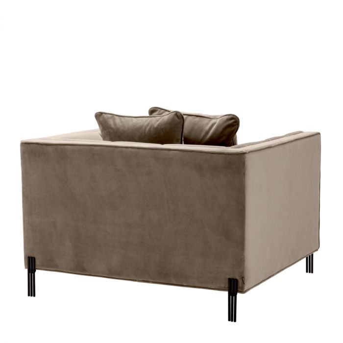 Chair Sienna savona greige velvet