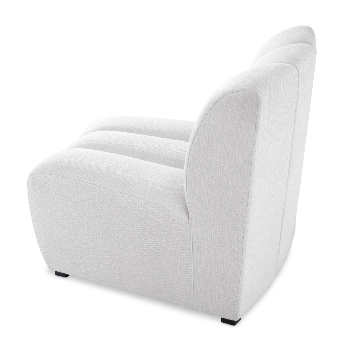 White Curved Modular Sofa Lando