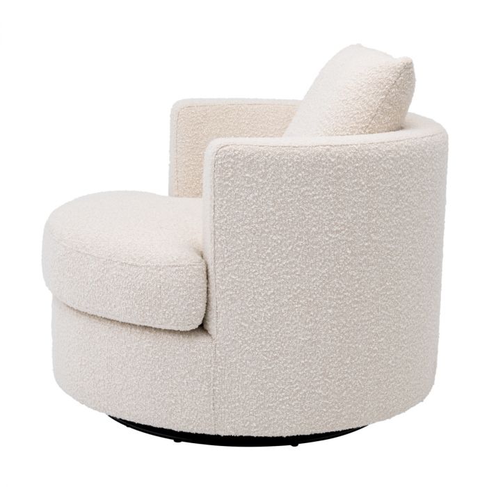 Swivel Chair Felix bouclé cream