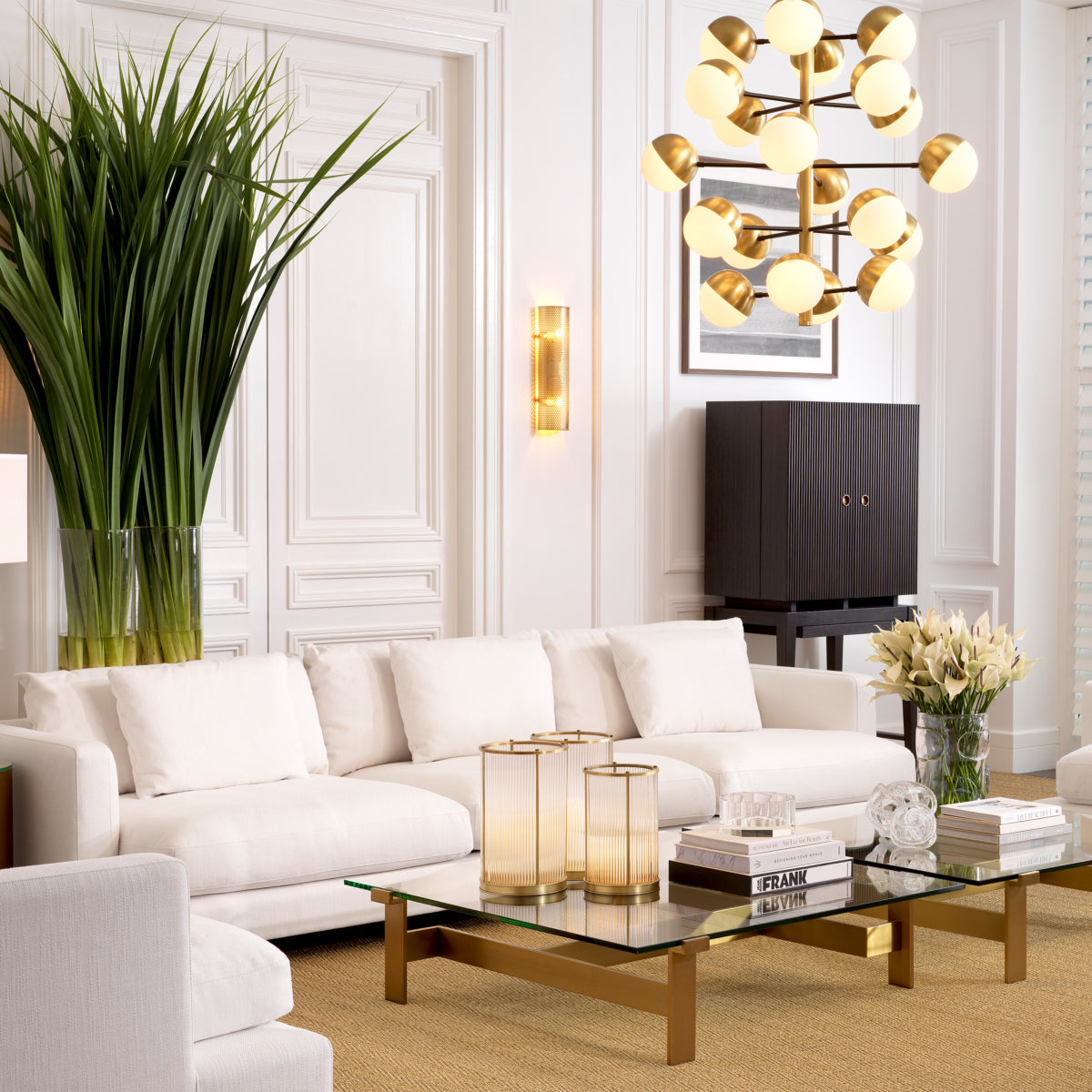 Modern White Accent Sofa Burbury | Eichholtzmh.com