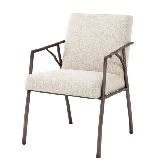 Dining Chair Antico medium bronze finish loki natu