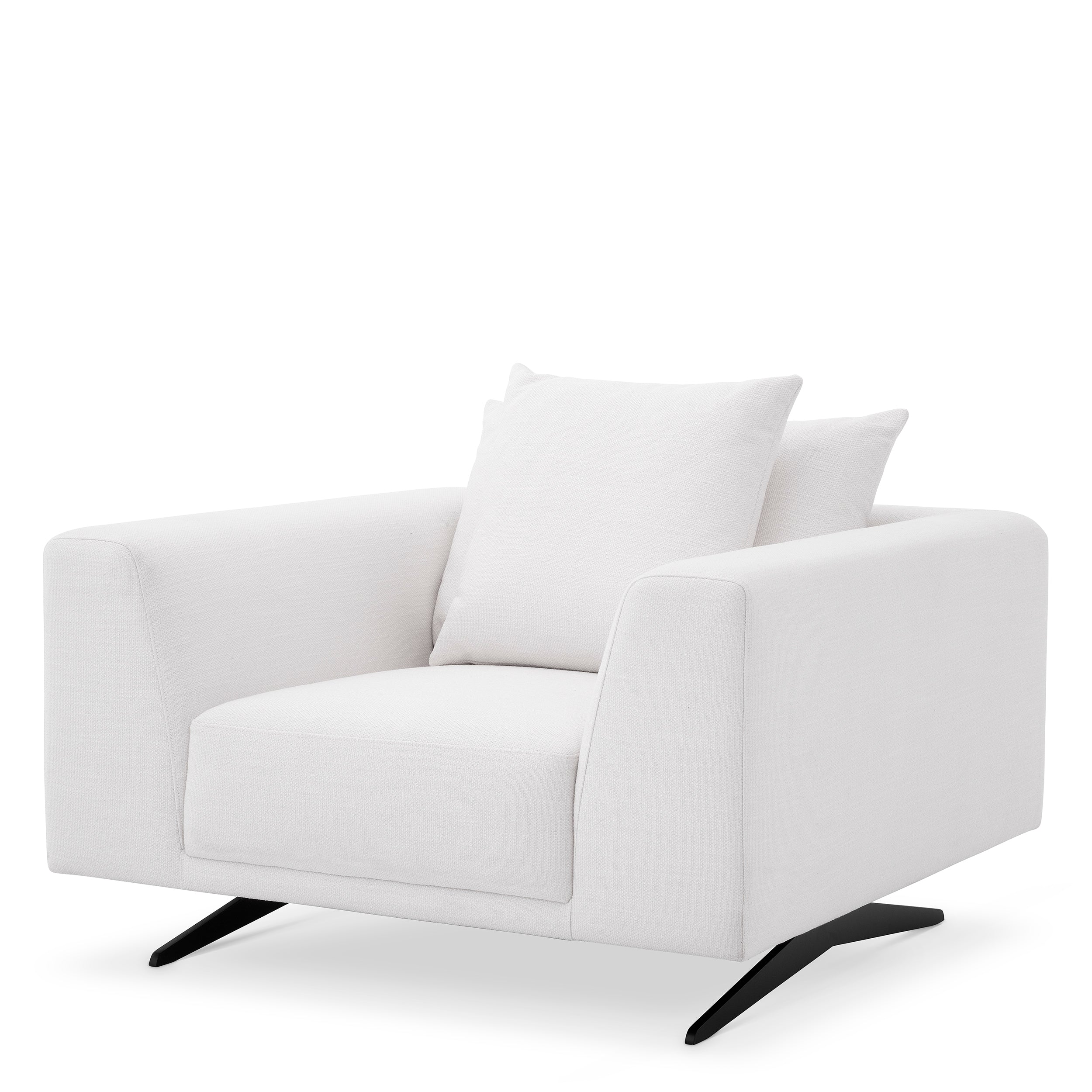 Upholstered White Lounge Armchair Endless | Eichholtzmh.com