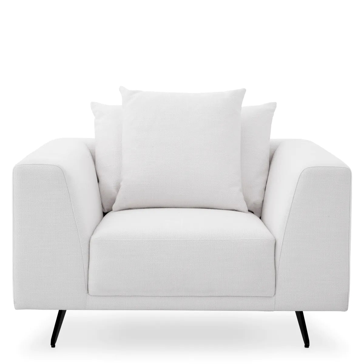 Upholstered White Lounge Armchair Endless | Eichholtzmh.com