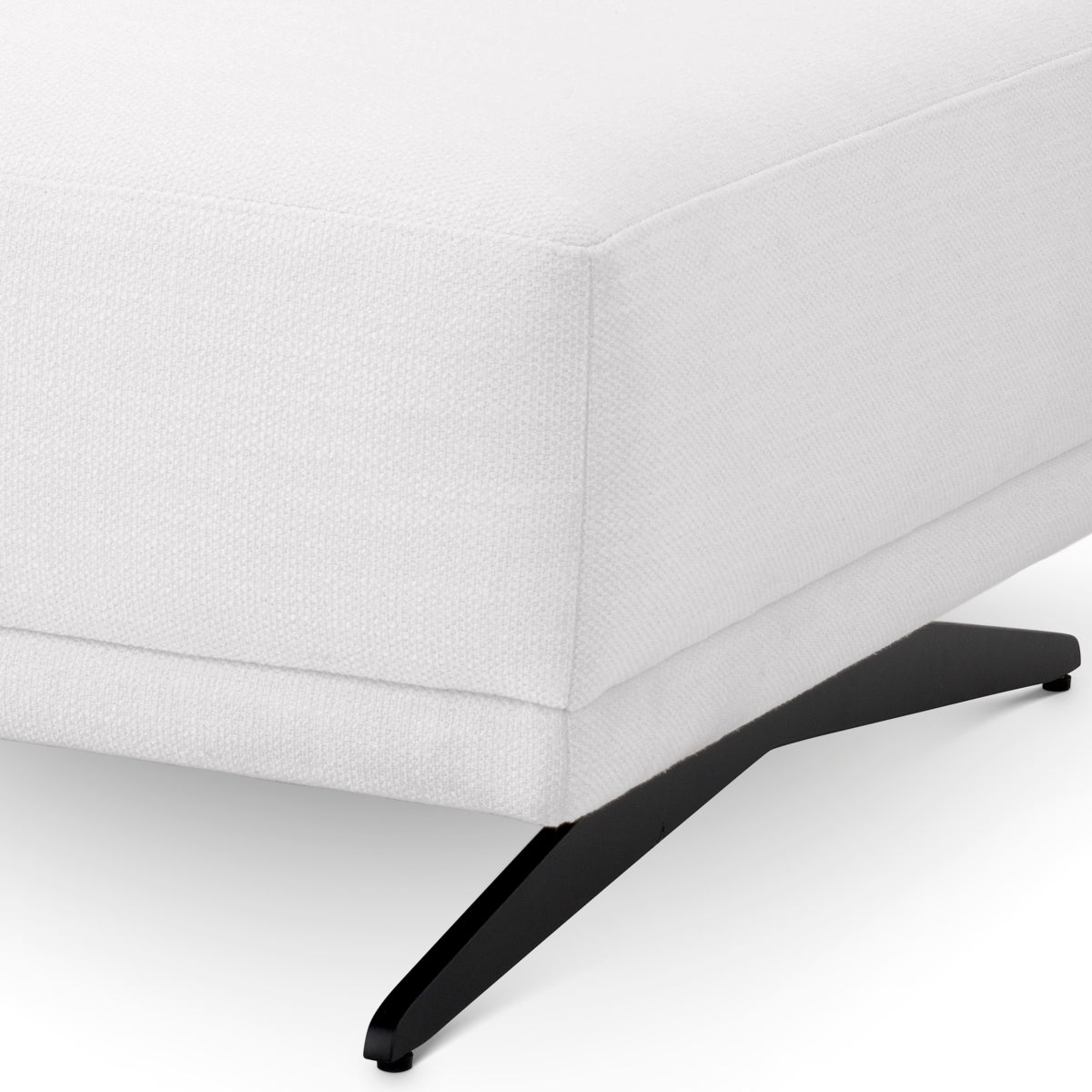 White Upholstered Avalon Ottoman Endless | Eichholtzmh.com