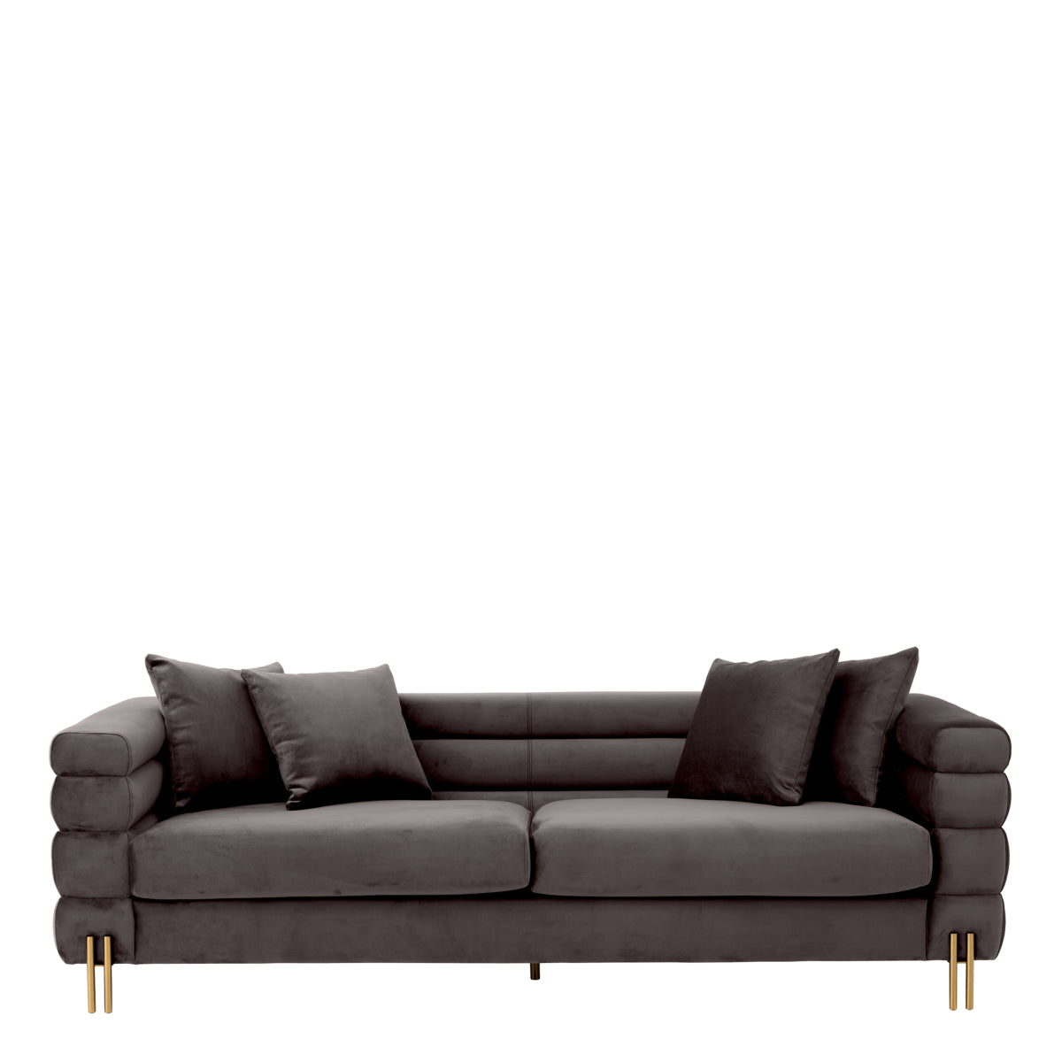 Savona Gray Modern Art Deco Sofa York