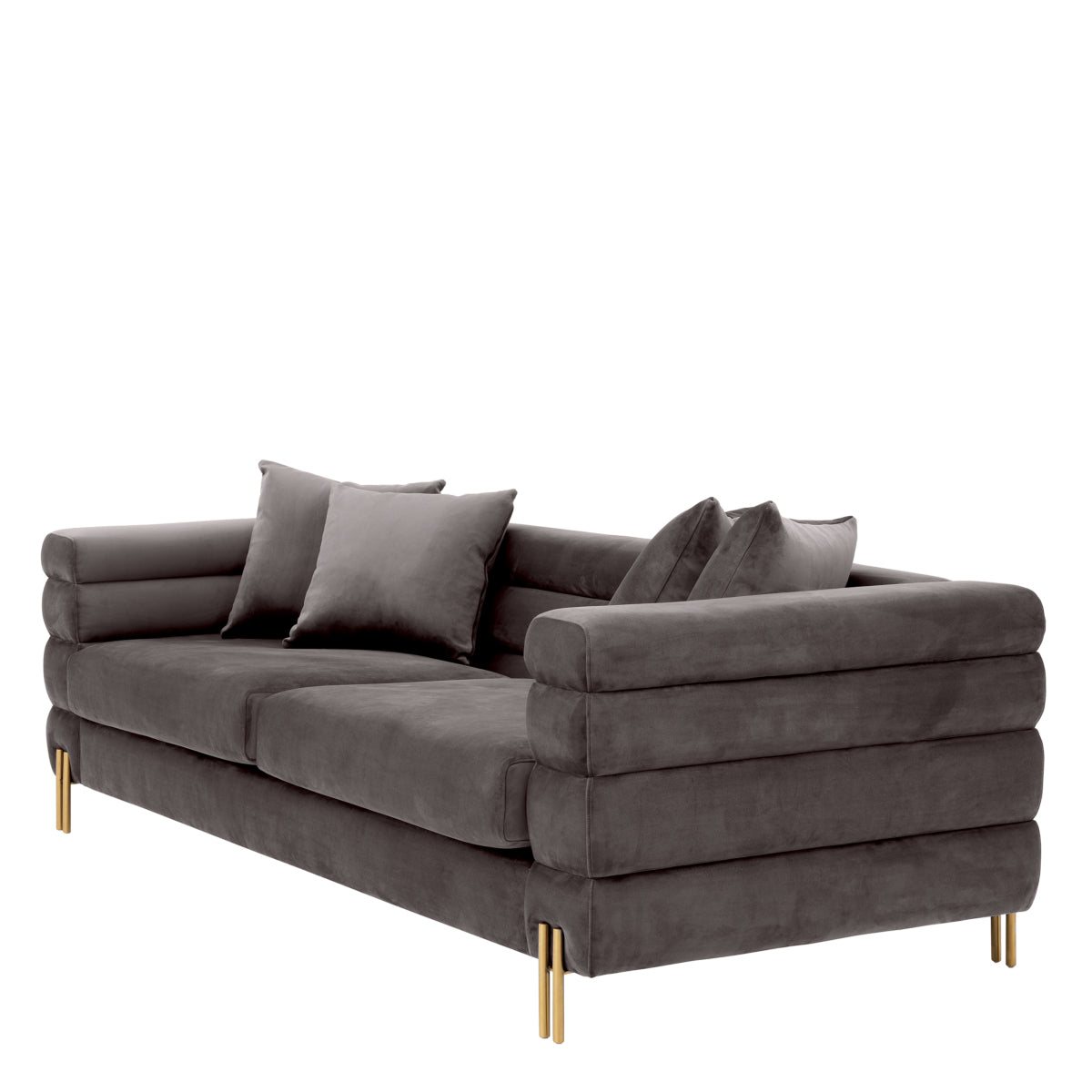 Savona Gray Modern Art Deco Sofa York