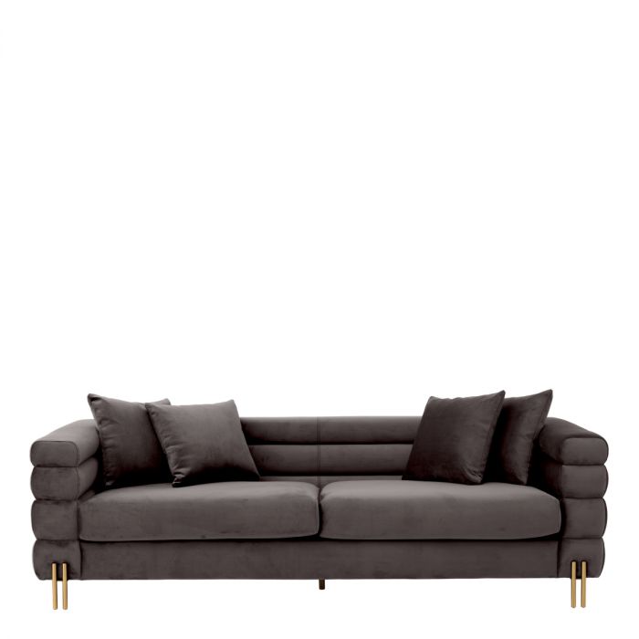 Sofa York savona grey velvet