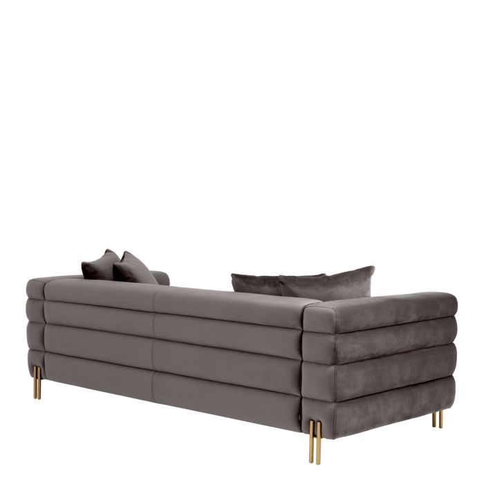 Sofa York savona grey velvet