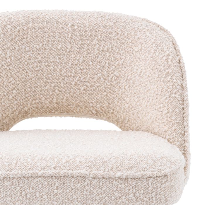 Counter Stool Cliff bouclé cream set of 2